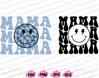 Retro Mama Shirt Png Svg, Aesthetic Mama Shirt Png Svg, Boho Mama, Mother's Day Png, Mama Png,Mama Svg, Ma Mama Mommy Mom, Gift For Mom