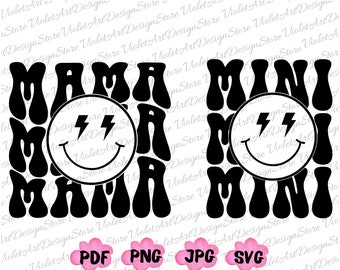 Retro Mama Mini Shirt Png Svg, Mama Png, Mini Png, Mama Png Svg, Mama Mini Svg, Mama Png, Mama Mini Matching, Mama Matching