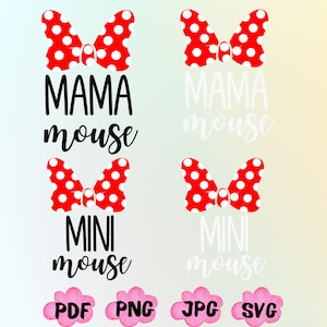 Valentine PNG, Mama Mouse Mini Mouse Svg, Mama Mouse Matching Png, Mama Mini Png, Mommy and Me Png, Mini Mouse Png, Descarga digital