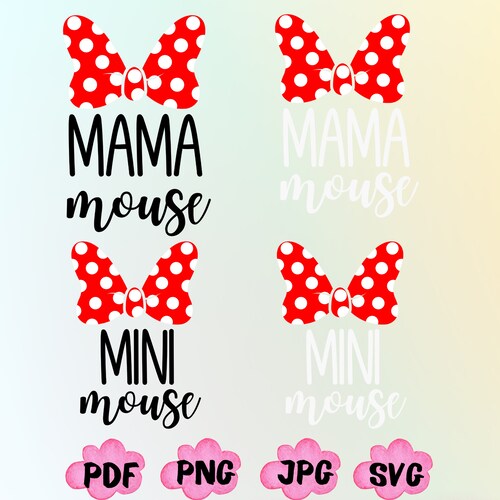 Valentine PNG, Mama Mouse Mini Mouse Svg, Mama Mouse Matching Png, Mama Mini Png, Mommy and Me Png, Mini Mouse Png, Digital Download
