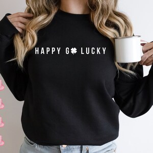 Happy Go Lucky, St Patrick's Day Shirt Png Svg, Irish Four Leaf Clover Png, Shamrock Shirt Svg, Patrick's Day Png, Lucky Png, Gift For Irish