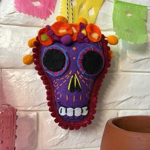 Day of the Dead Calavera Ornament; Sugar Skull