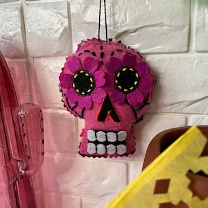 Day of the Dead Calavera Ornament; Sugar Skull