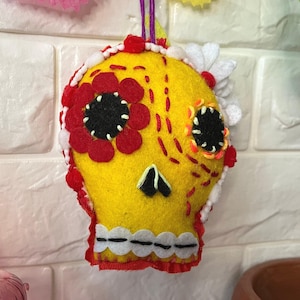 Day of the Dead Calavera Ornament; Sugar Skull