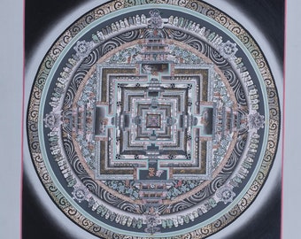 Kalachakra Mandala 2 | Tibetan Thangka painting | Bring positivity to you space