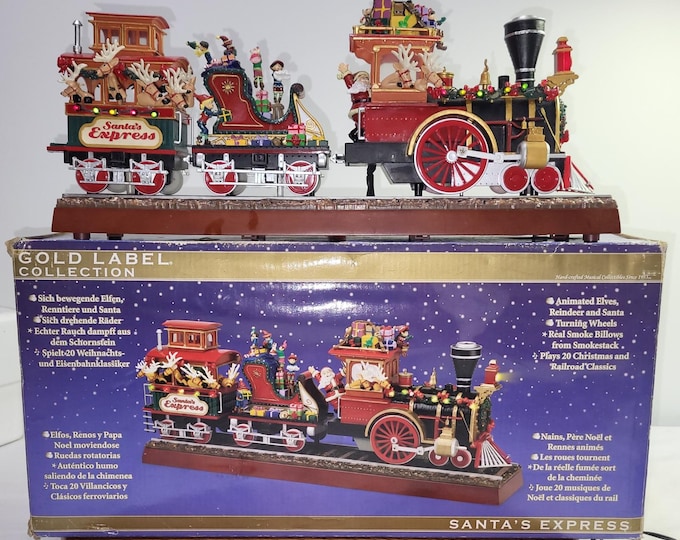 Mr. Christmas Santa's Express Gold Label Collection Animated Musical ...