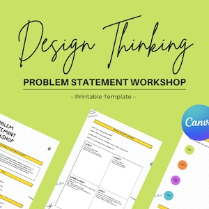 Design Thinking Workshop Template Canva Template Problem Statement Design Thinking Workshop Template Canva Template Problem Statement