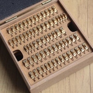 VeSa Tools - IN STOCK -  Brass Letter Set Stamp | Capital Letters 59 pcs