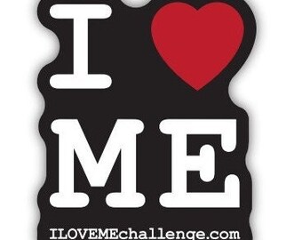 I LOVE ME sticker