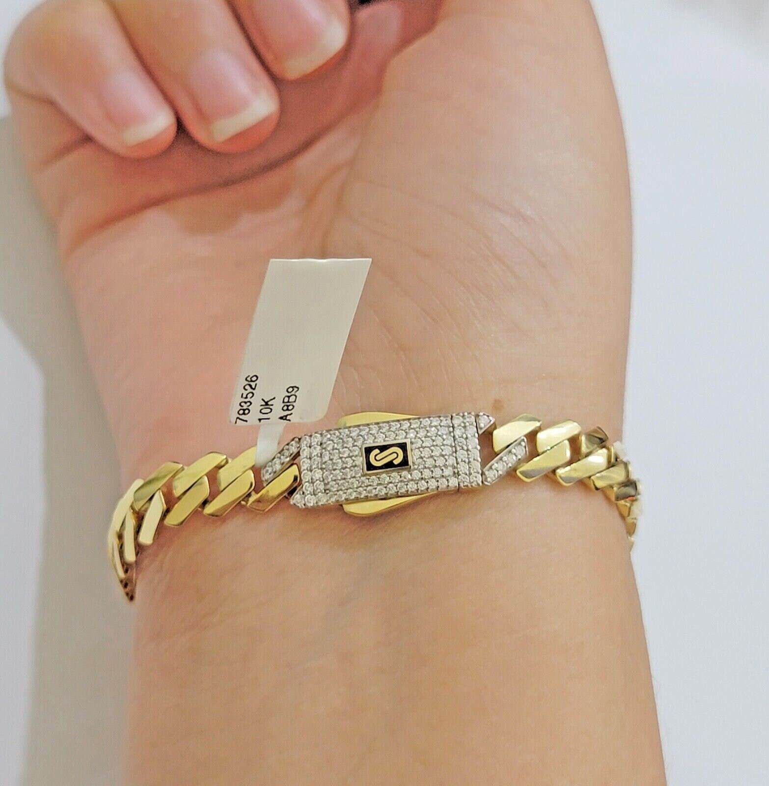 10K Yellow Gold Rope Bracelet 7 Inches – Men's Or Ladies With Lobster Clasp