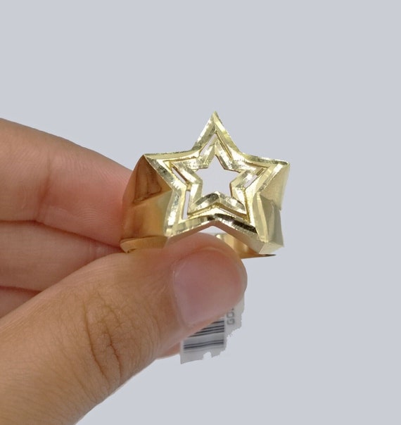 Real 10k Gold Men s Star Ring Size 11 10kt Yellow Gold Casual