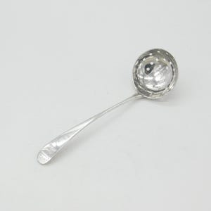 Scottish Georgian Sterling Silver Crested Caster Spoon 1816 Edinburgh Antique