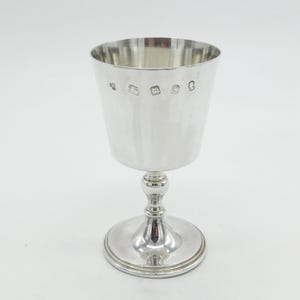 Sterling Silber Weinkelch oder Kelch Vintage 1977 London De-Mar Silberbesteck