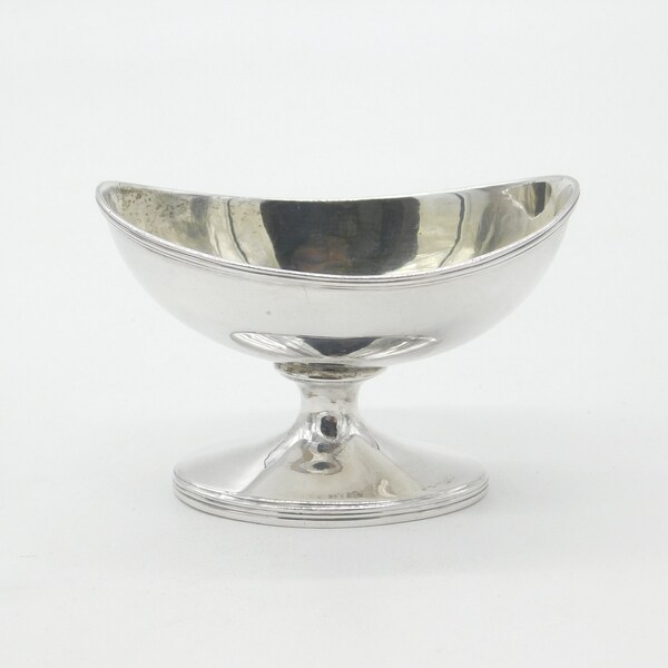 Georgian Sterling Silver Pedestal Salt Cellar 1800 London Antique John Emes