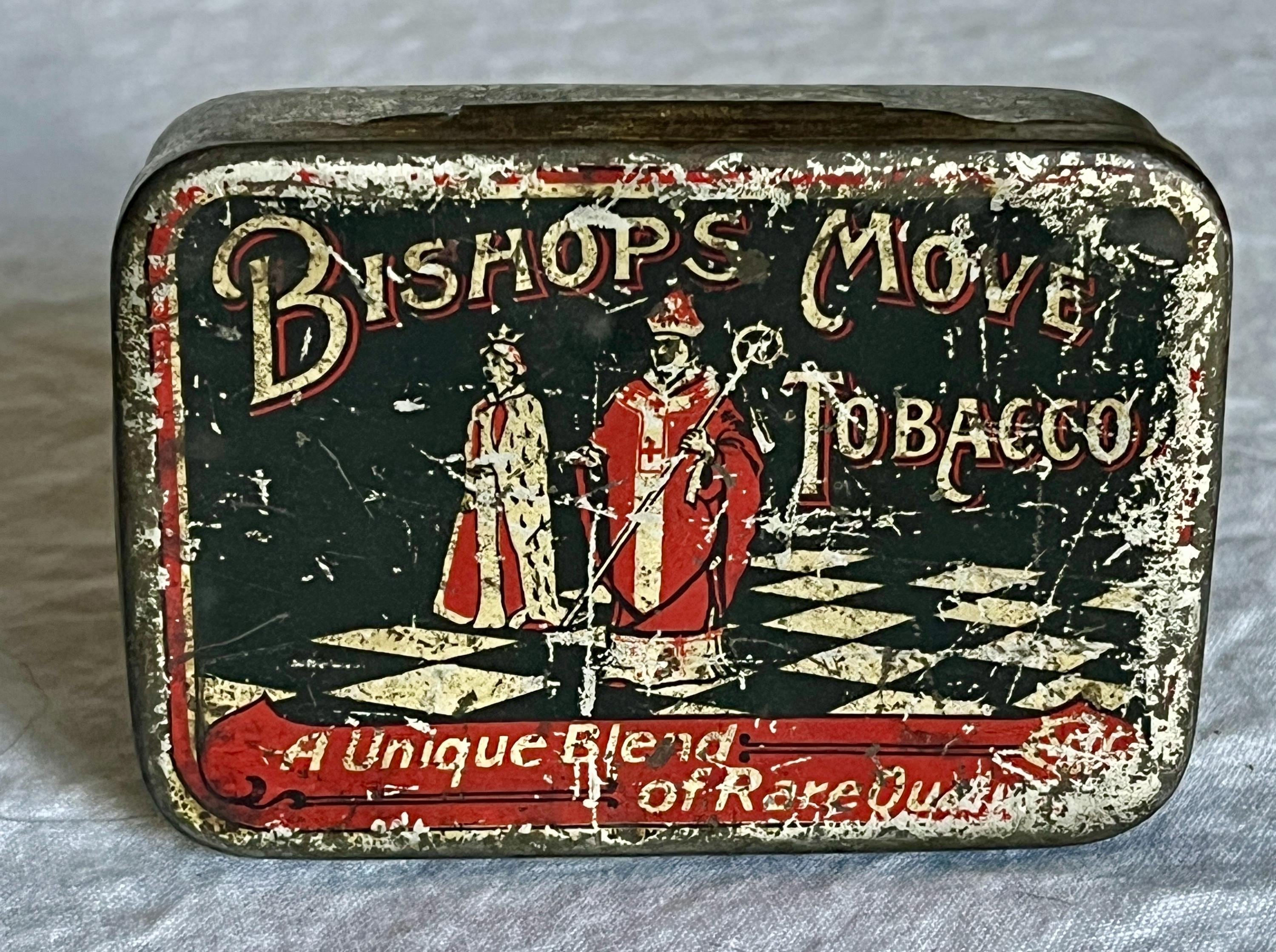 Antique Bishop's Move Tobacco Tin by Cohen Weenan & Co