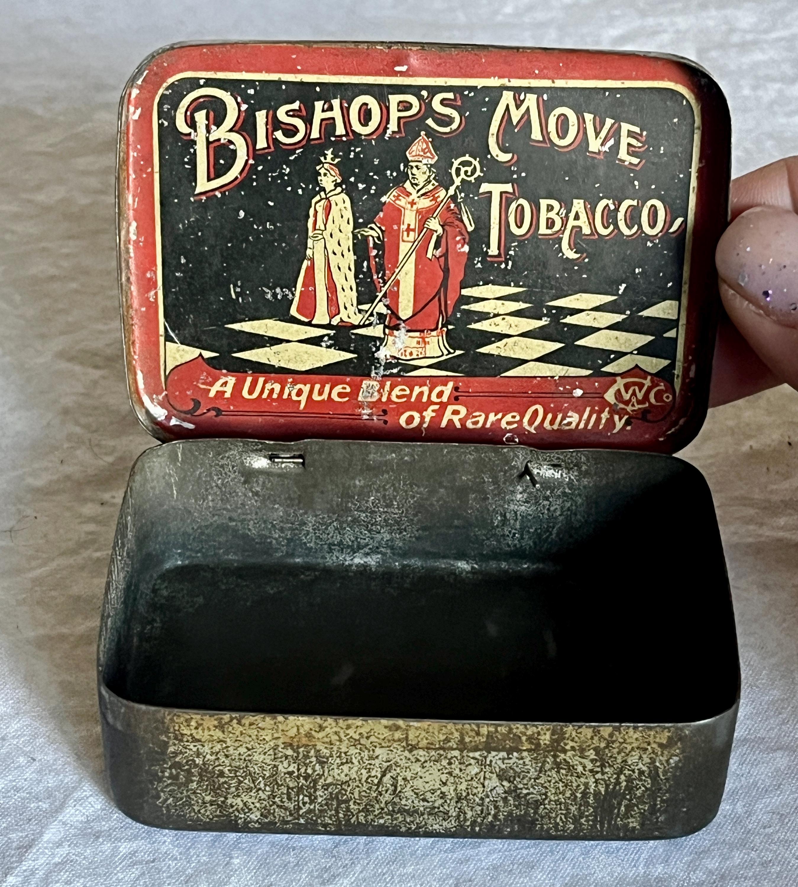 Antique Bishop's Move Tobacco Tin by Cohen Weenan & Co