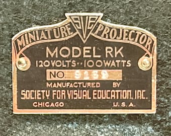 Vintage Miniature SVE Slide Projector Model RK w/RCAF Case