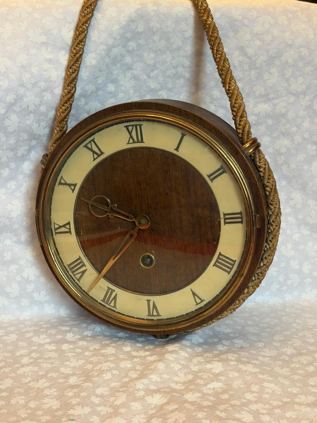 Vintage German Wall Rope Clock With Key - Etsy