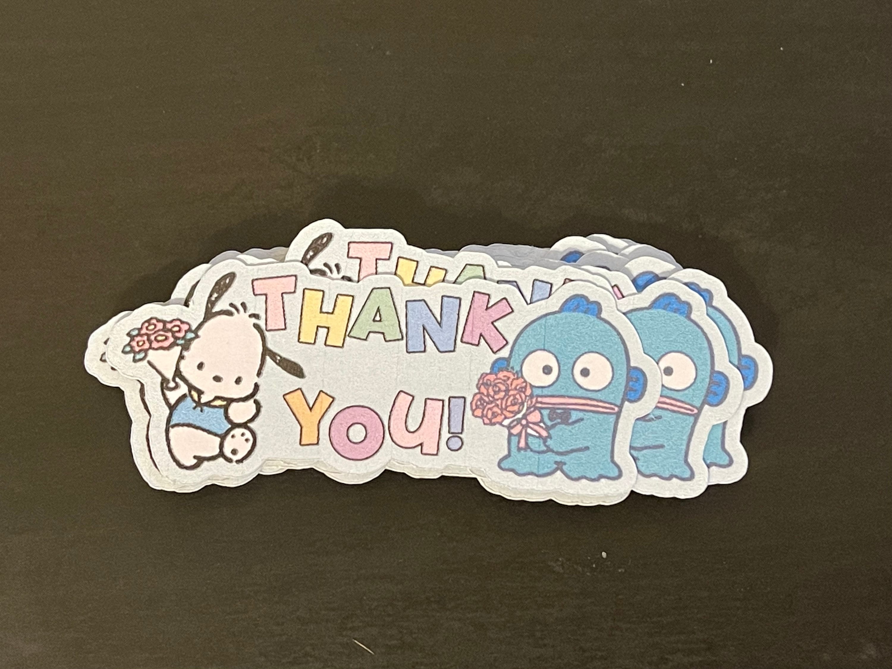 Kawaii Thank You Sticker Flakes - Etsy