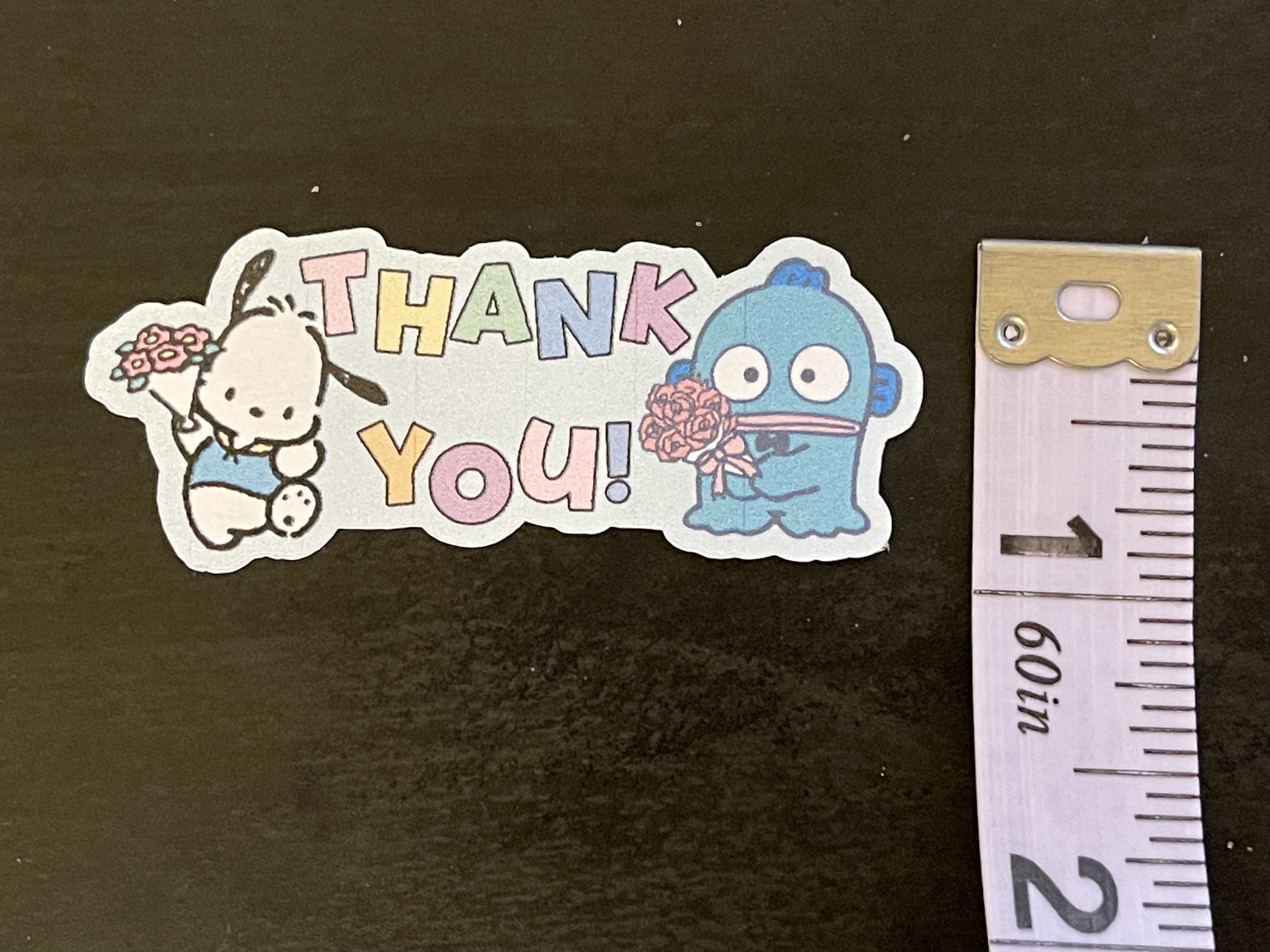 Kawaii Thank You Sticker Flakes - Etsy