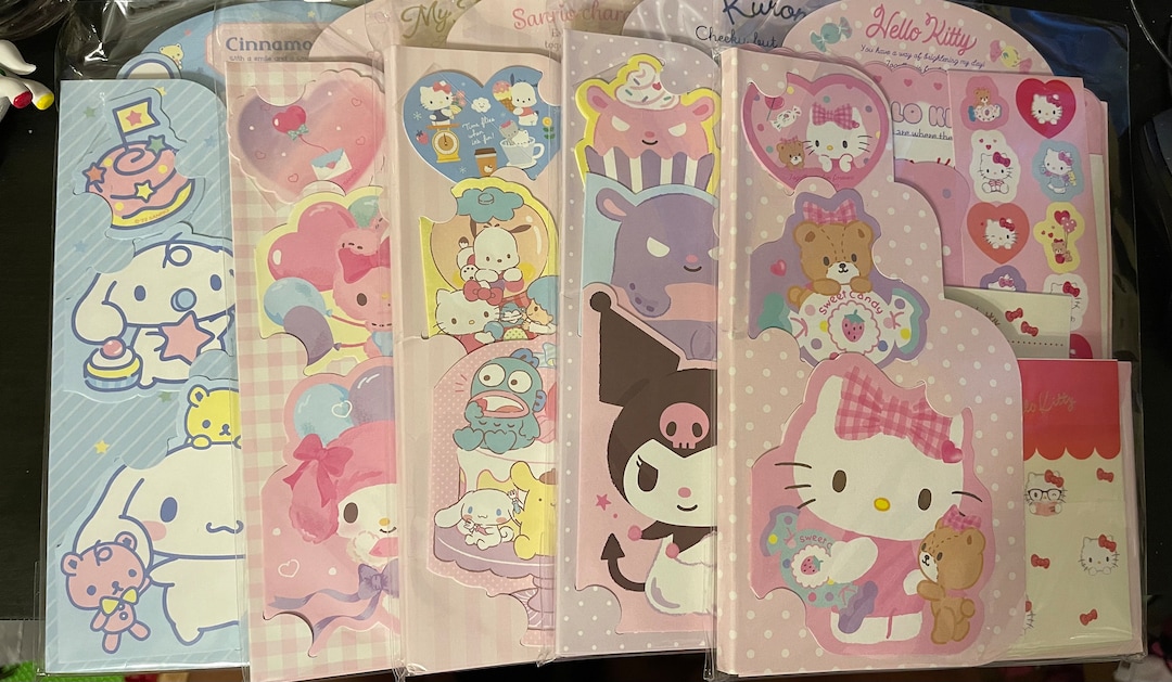 Kawaii Character Letter Sets Etsy