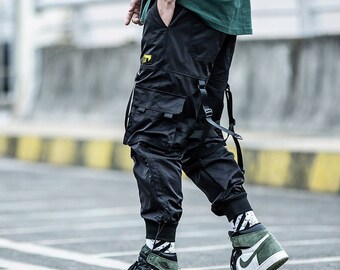 Cyberpunk Techwear Pants Men Streetwear Futuristic Clothing