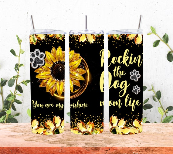 Rockin The Dog Mom Life Happy Mothers Day Tumbler –