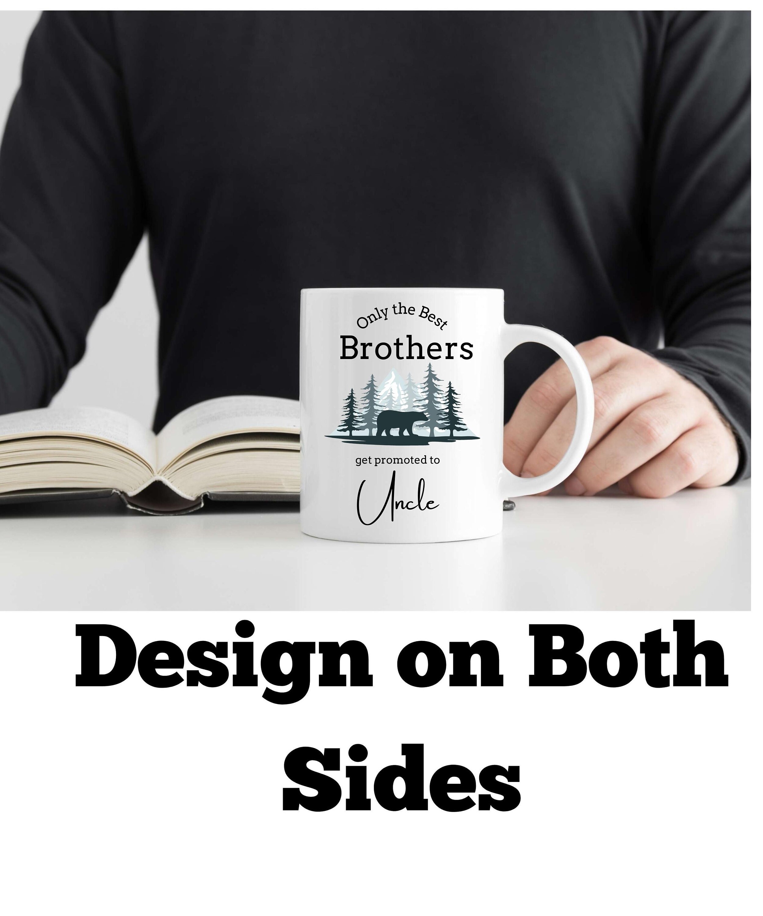 Promoted to Uncle Mugbest Brother Cupnew Uncle Coffee Etsy