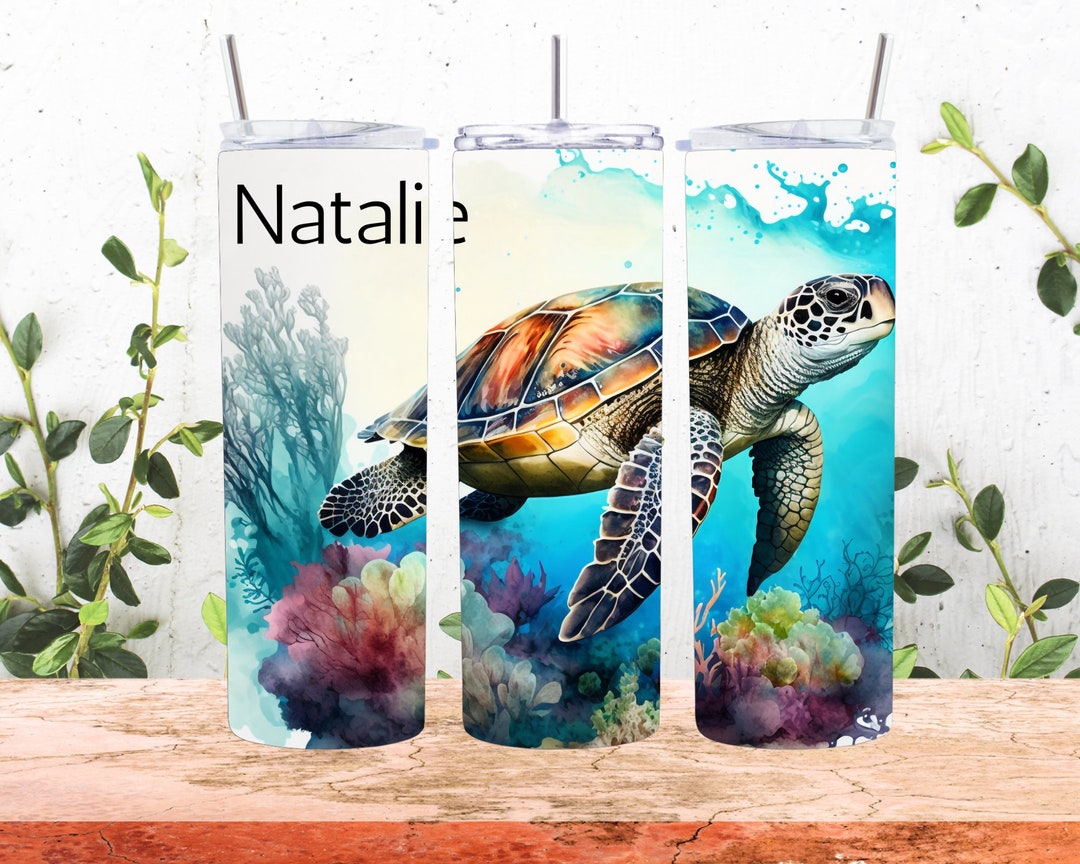 Personalized Turtle Tumbler-turtle Gift-sea Turtle Cup-gift for Turtle ...