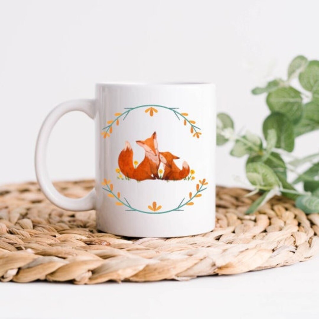 Fox Coffee Mugfox Coffee Cupcute Fox Mugfox Gift for Herfox Lover