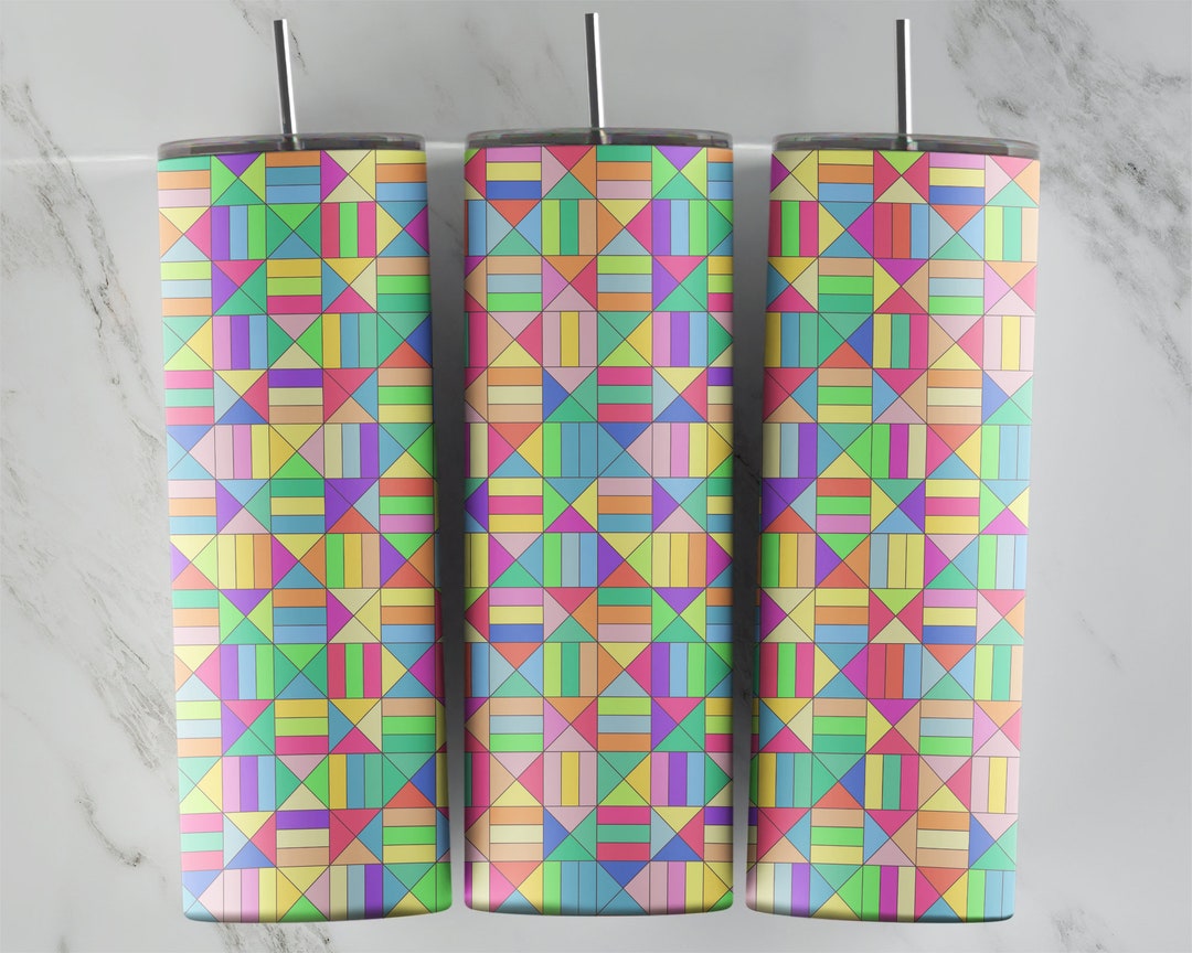 Geometric Art Tumbler Design Geometric Art Cup Geometric Art Etsy