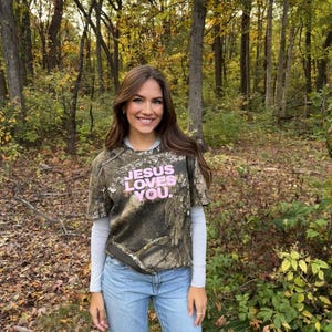 Jesus Love You camo tee