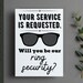 Ring Security Card Printable for Wedding Ring Security Proposal or Ring ...