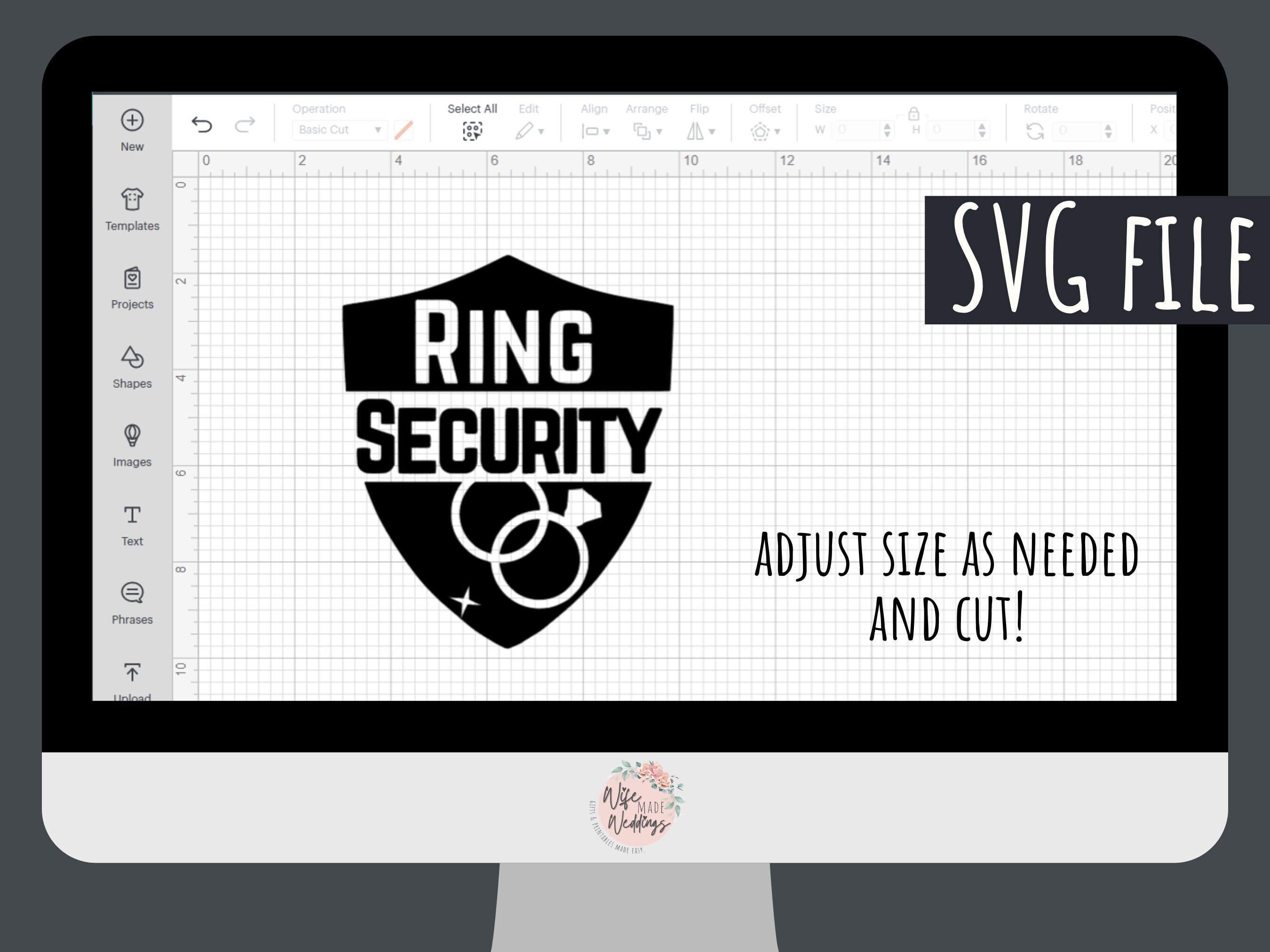 Ring Security Id Badge SVG File - Etsy