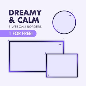 Animated Purple Neon Webcam Overlay: Twitch & YouTube Stream Border