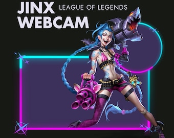 Geanimeerd neon-webcamframe: verloop Twitch-overlay (digitale download)