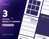 Minimalist Purple Weekly Planner | Digital & Printable (PDF)