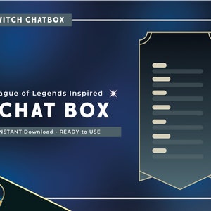 League of Legends Minimal Aesthetic Twitch Chatbox | Cute Chat box for Streamers || For OBS and Streamlabs OBS