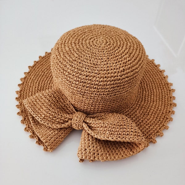 Crochet Bow Hat - Etsy