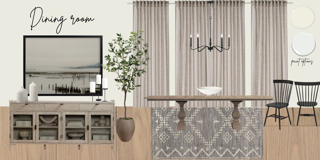 DINING ROOM Interior Design Service-customized & Affordable Virtual E ...