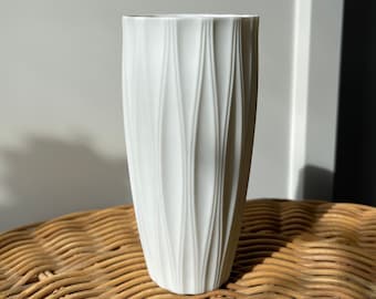 Vintage Hutschenreuther Bisque Porcelain Vase