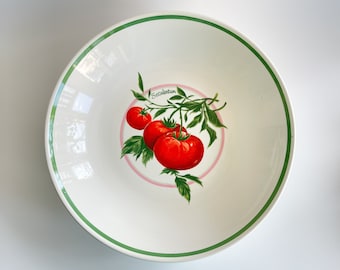 Vintage Italiaanse tomatenserveerschaal uit de jaren 80