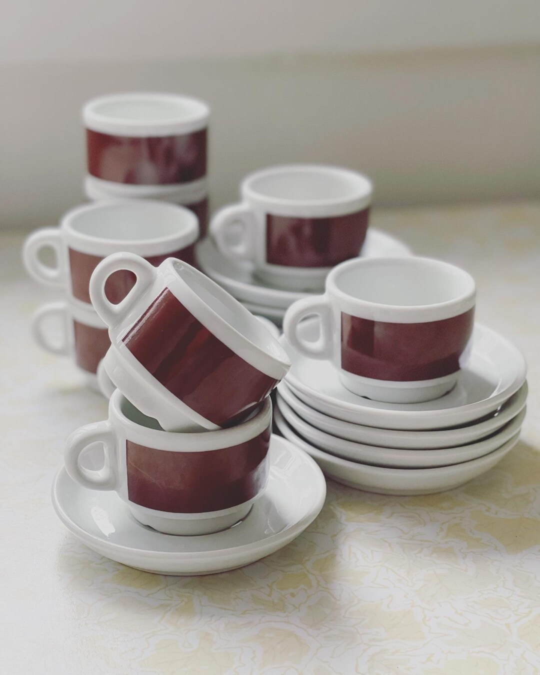 Vintage IPA Italian Espresso Cups Set of 8 Stackable Cups & Etsy