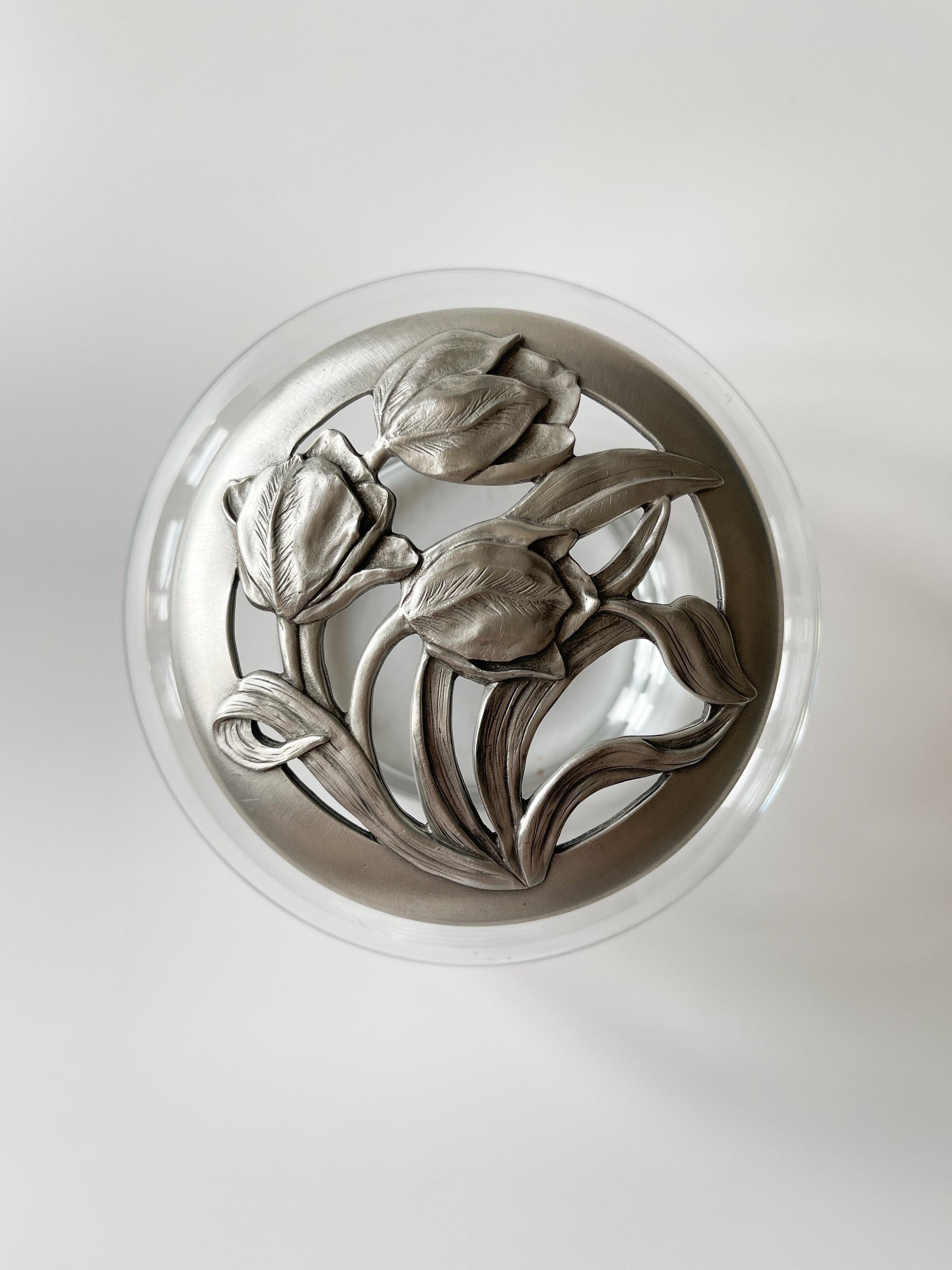 SEAGULL PEWTER 花瓶 Vintage Seagull Pewter Tulip Potpourri Jar - Etsy