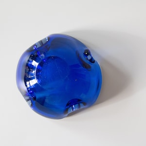 Vintage Murano Sommerso Cobalt Ashtray image 4