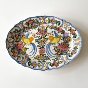 Bandeja de servir de cerámica griega Skyros vintage