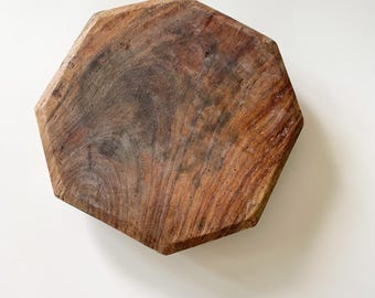 Antique Rustic Wood Chapati Board Riser