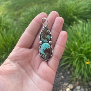 Sterling - Number 8 Turquoise Pendant