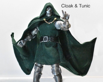 1/12 Dr Doom Wired Cloak and Tunic Set for Marvel Legend or