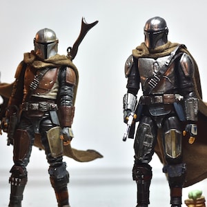 Brown Wired Cape 1/12 Scale Mandalorian / Mafex / Black Series / Shf (Action figure not included)